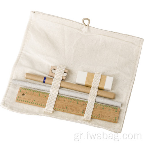 Βαμβάκι Μικρή χωρητικότητα Schoolboy Pen Bag Linen Hattery Bag Set